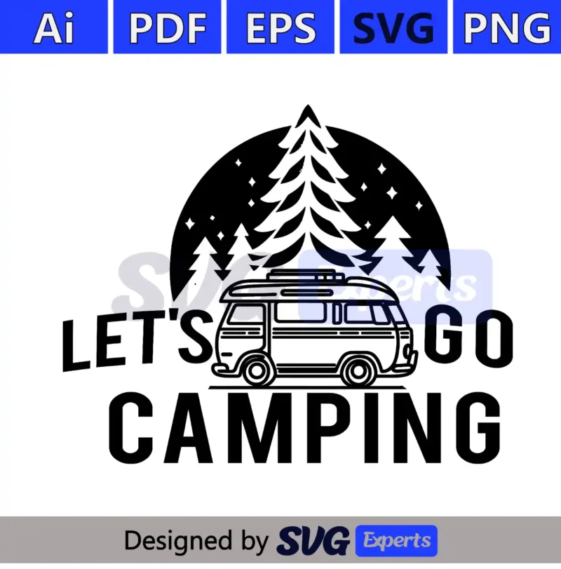 Camping Borders SVG