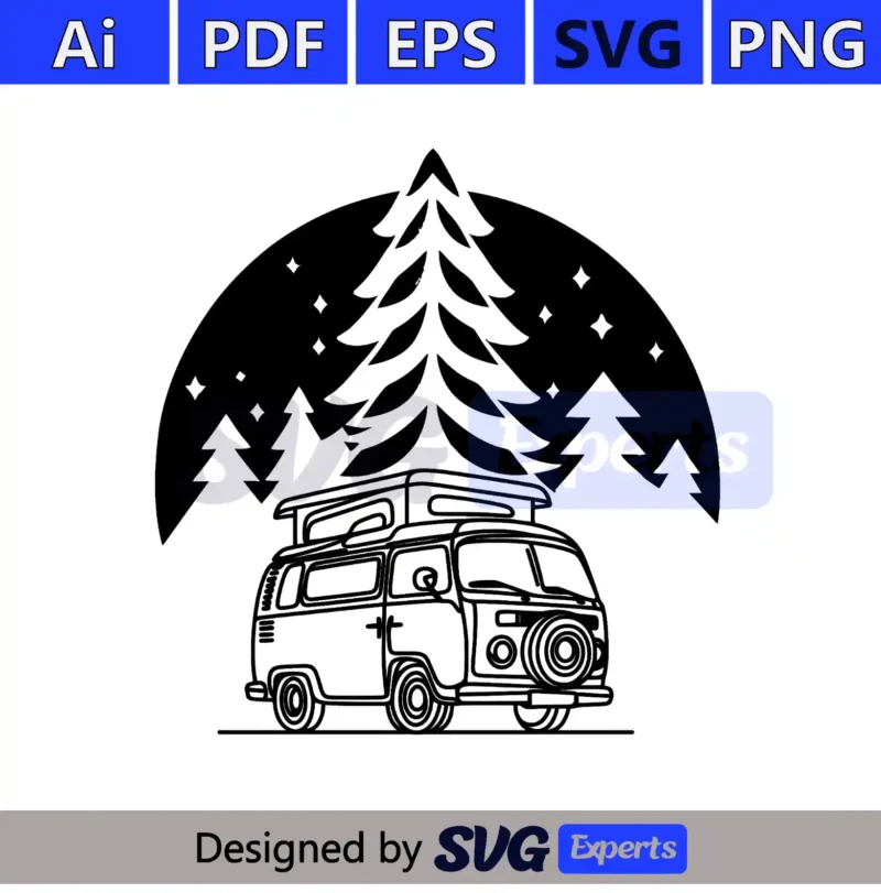 Camping Tree SVG