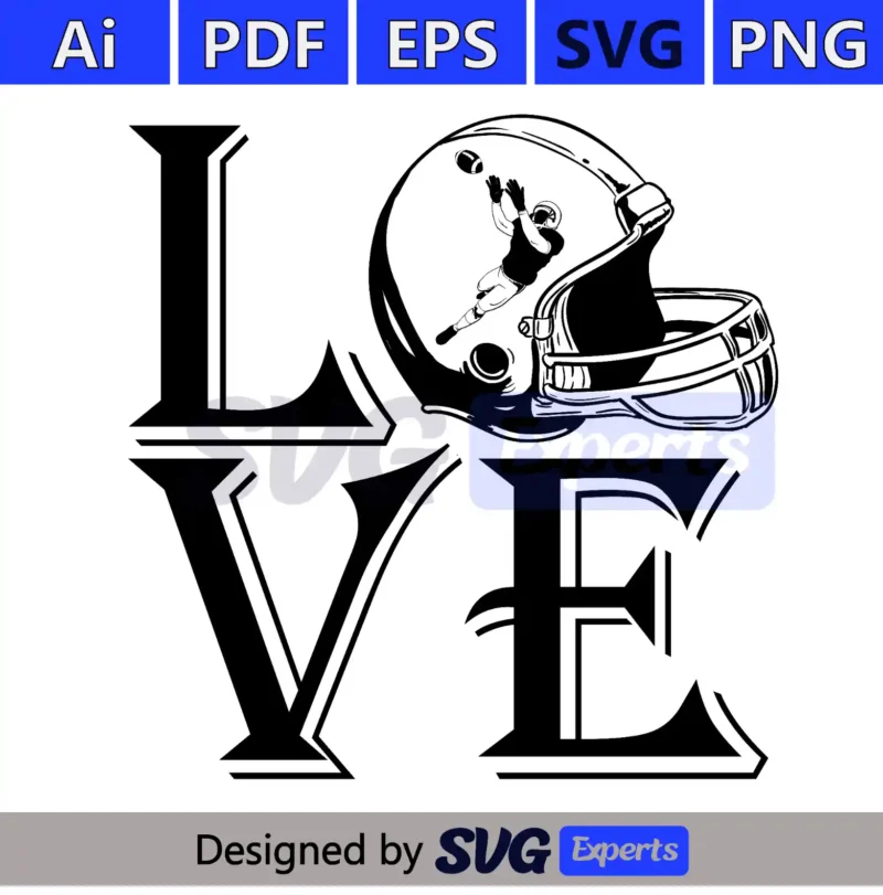 Love Football SVG